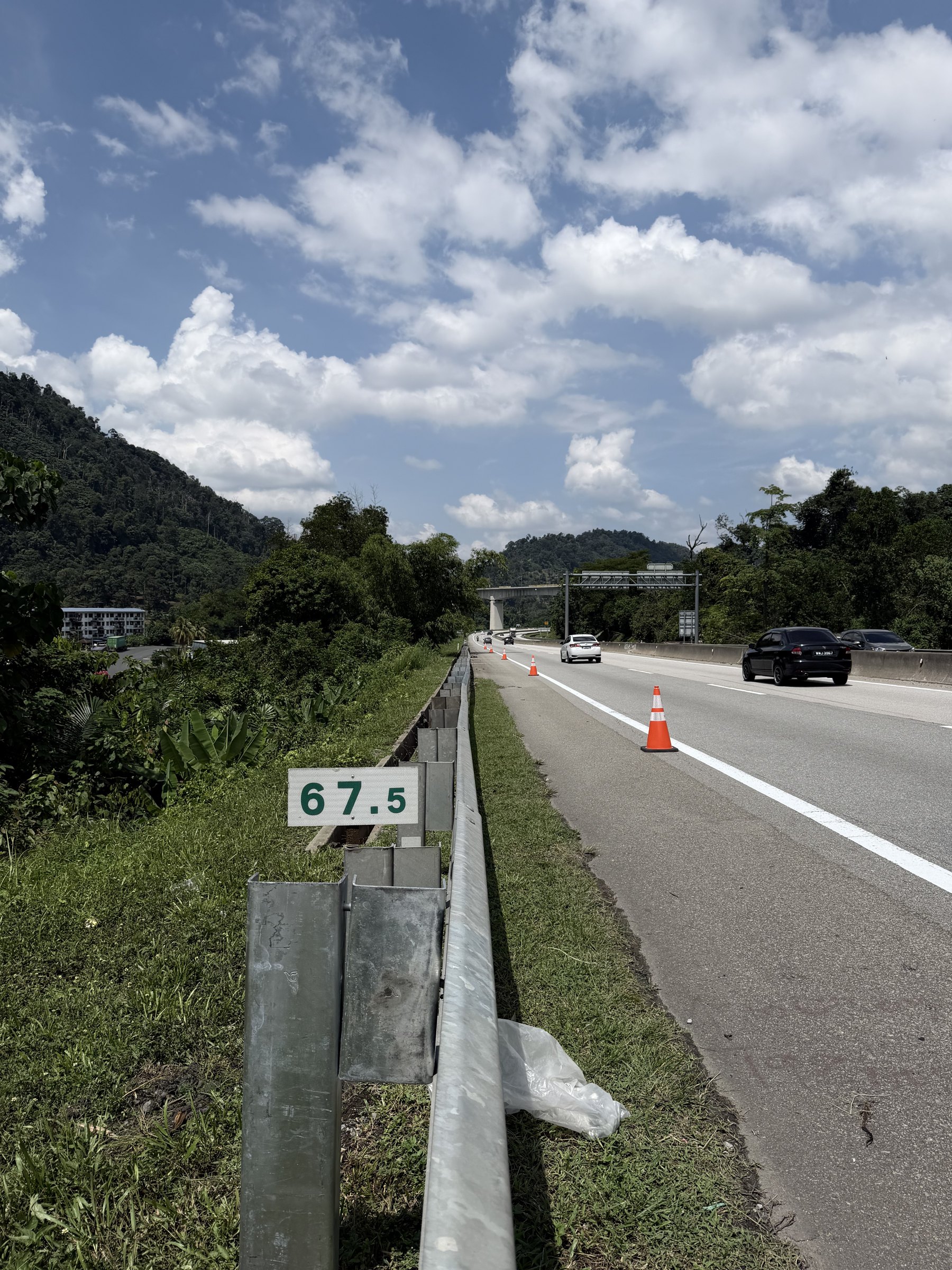Road safety infrastructure at Bentong